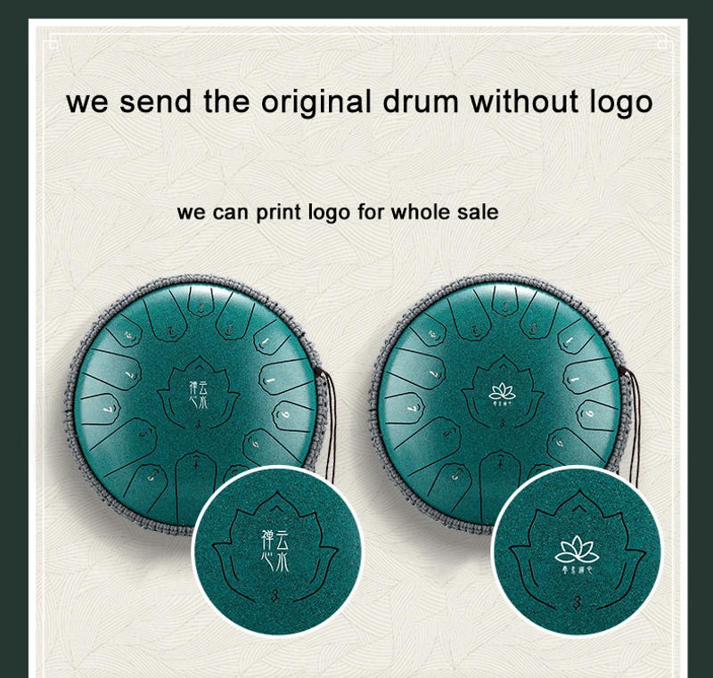 Description Picture 4 of itemHluru Music Drum 15 Notes Glucophone Steel Tongue Drum 14 Inch 15 Notes C Tone Ethereal Drum Percussion Musical Instruments