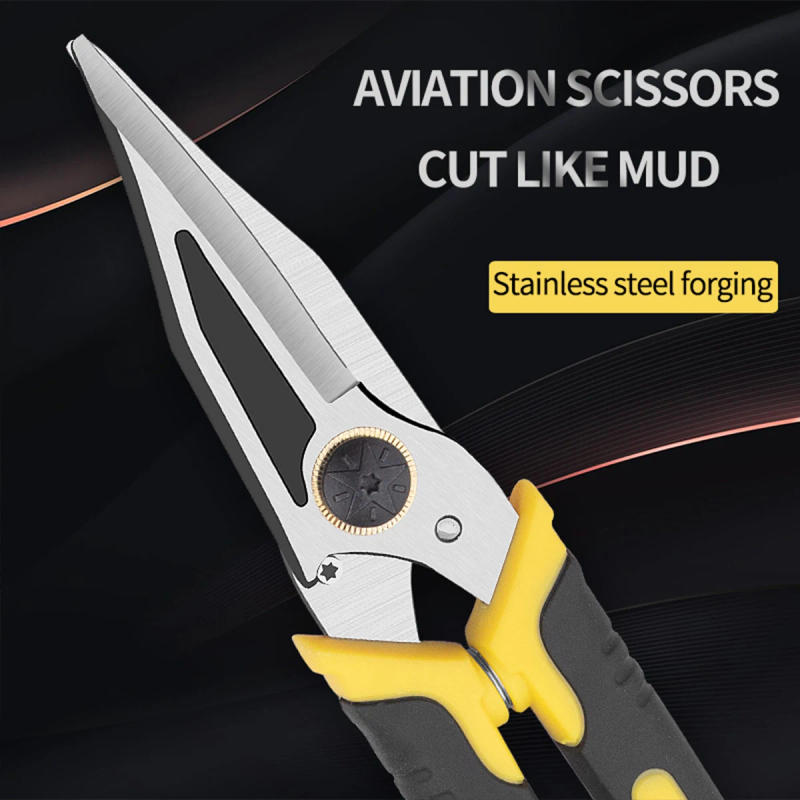 Description Picture 4 of itemTUPI Multifunctional Aviation Scissors Iron Sheet Scissors Construction Site Iron Sheet Cutting Shears Professional Hand Tools