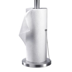 Standing Toilet Paper Holder Stainless Steel Roll Paper Towel Rack Toilet Paper Dispenser for Kitchen Storage Organisation