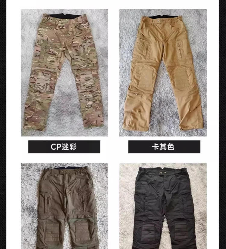 Description Picture 5 of itemMulti-pocket Tactical Cargo Pants Men Outdoor Sports Multicam Camo Combat Training Uniform Work Trousers Hiking Hunting Pants