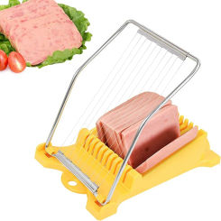 Luncheon Meat Egg Cutter, Multifunctional Stainless Steel Fruit, Vegetable, Egg, Cheese Slicer, Household Kitchen Cutting Tool