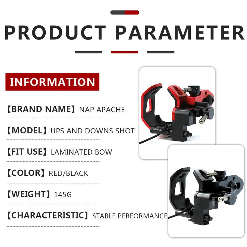 Description Picture 2 of itemNew NAP APACHE Quick Drop Away Arrow Rest Right Hand For Compound Bow Hunting Archery