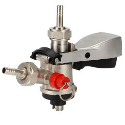 G5/8 S Type Draft Beer Keg Coupler Dispenser with Pressure Relief Valve for Home Brewing System for Bars Hotels Restaurants