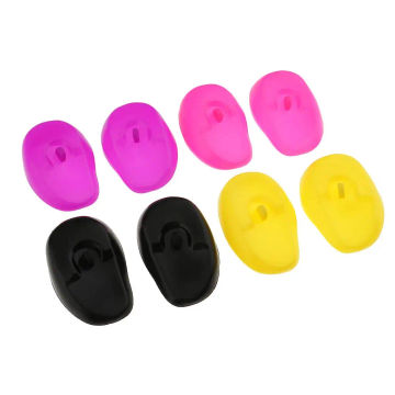 8pcs Shower Water Ear ors Covers Cap Silicone Hair Dye Shield