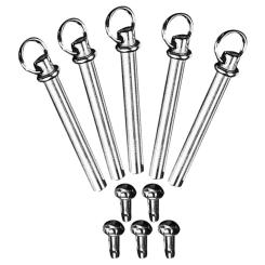 5 Sets Fan Accessories Hand Handheld Folding Shaft Solid Beam Axle Rivets for Stainless Steel Repairing Kit