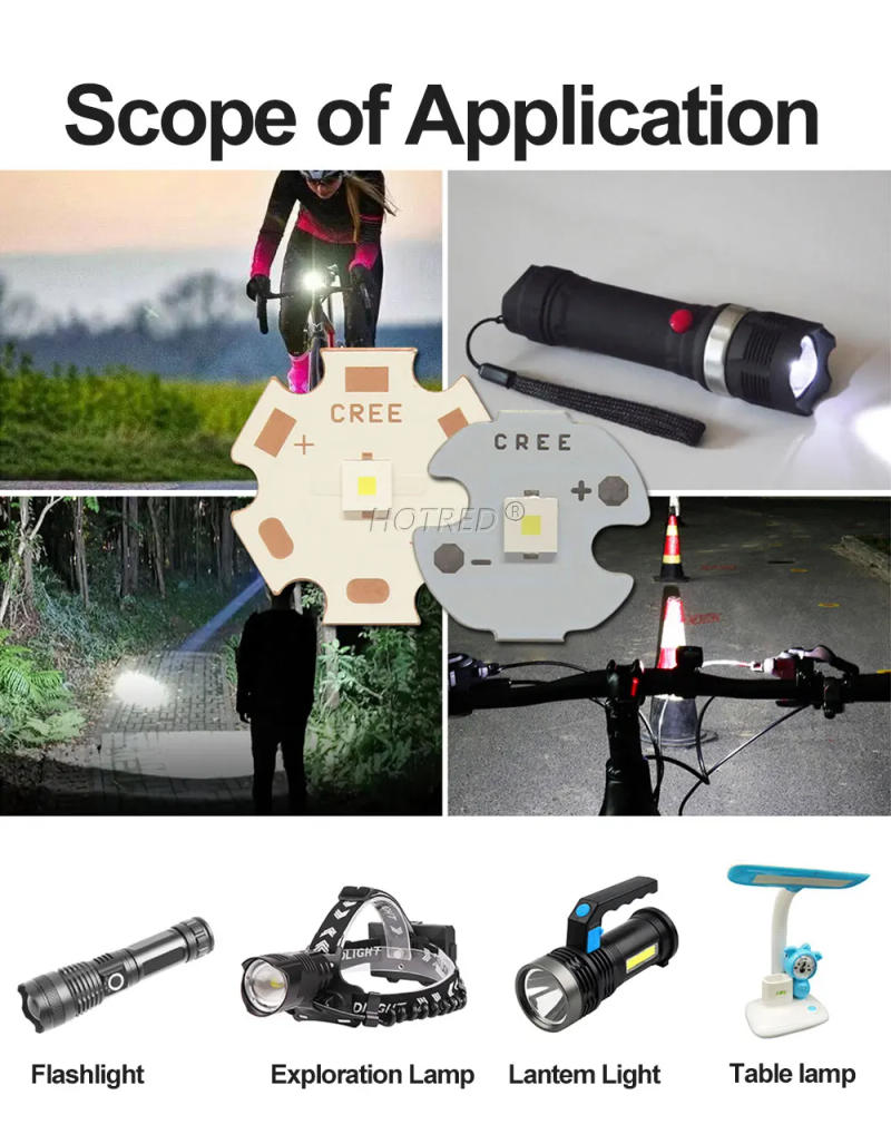 Description Picture 6 of itemHigh Power LED 10W XPL-HI 3535 Chip Beads Cold White 6500K 900lm Diode DIY Flashlight Source Headlamp Fishing Lamp Accessory