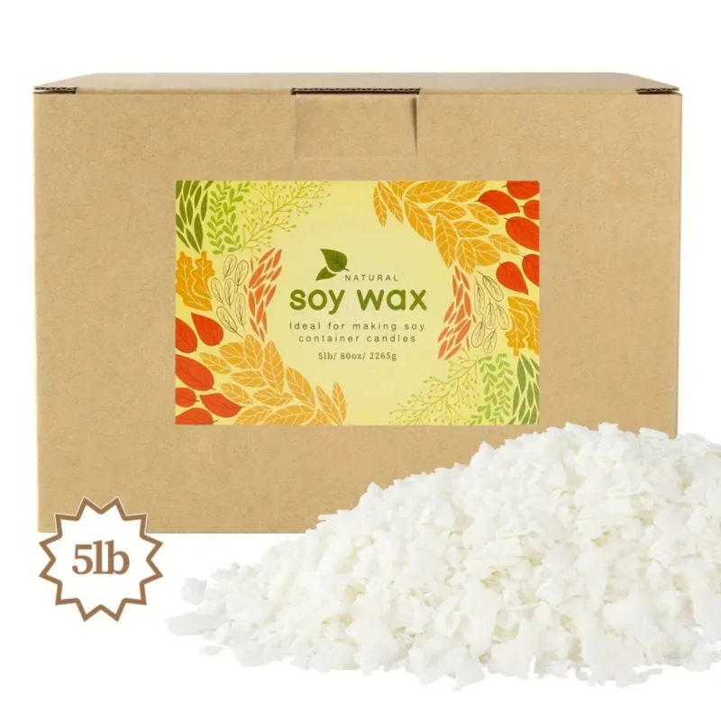 Description Picture 4 of item2/5/10/20/30/40 pounds 56 degree soy wax flakes, can be used for DIY handmade, DIY fragrant candle making set, pure soy wax