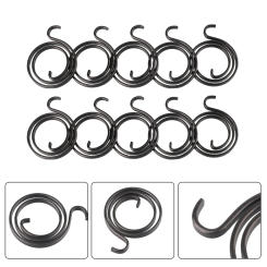 10Pcs Door Handle Replacement Spring Upper Hook Flat Spring Replacement Torsion For Right And Left Hand Handles Door Knobs