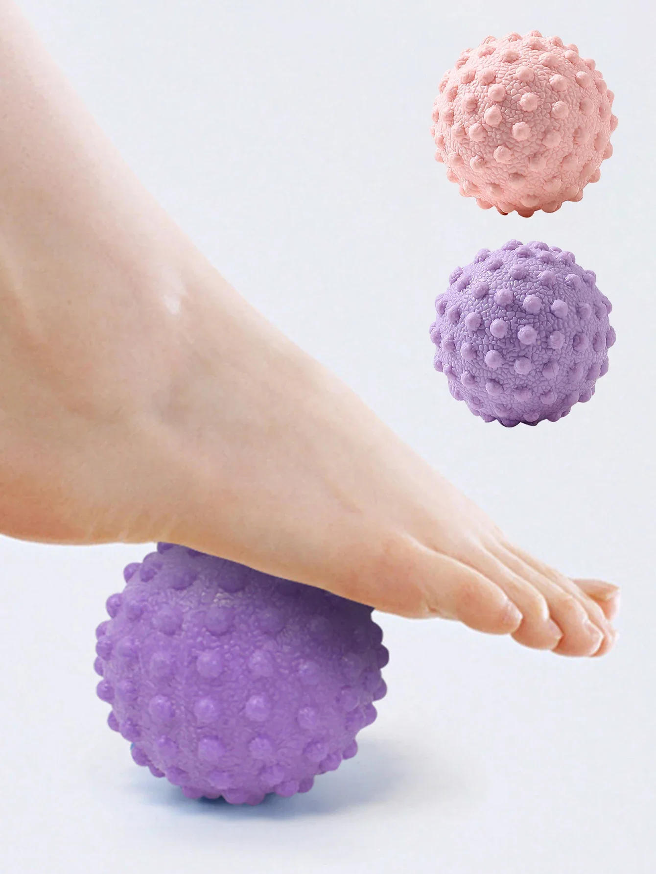 Description Picture 5 of itemFascia Ball TPR Foot Massage Ball Muscle Relaxation Yoga Fitness Shoulder Neck Waist Foot Back Meridian Neck Membranous Ball 5CM
