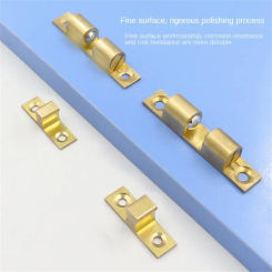 Cabinet Door Catch Solid Brass Adjustable Spring Ball Furniture Door Closer with Free Screws 40mm/50mm/60mm/70mm
