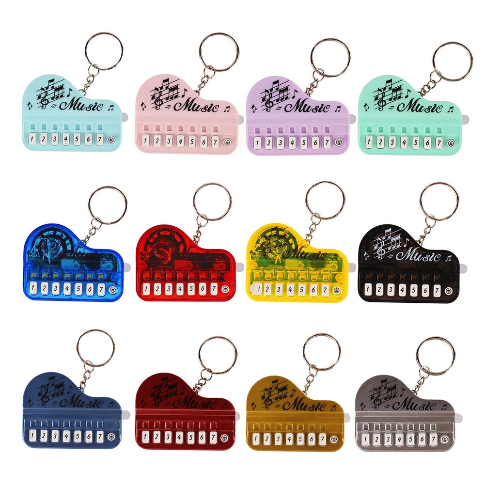 Description Picture 5 of itemNew Piano Toy Keychain Mini Electronic Organ Piano Key Chain with Lights Multifunctional Electronic Piano Pendant Keyring Gift