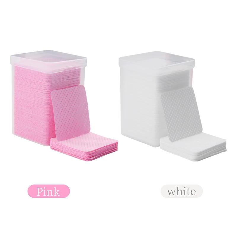 Description Picture 2 of item200pcs Wipes Paper Cotton Eyelash Glue Remover Lint Free Nail Wipes Cosmetics Makeup Tools