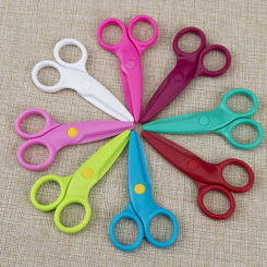 DIY Shear Household Kindergarden Student Craft 1PCS School Kid Child Handicraft Paper Snip Stationary Scissor Cut Safety Office