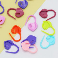 50/100pcs Mix Color Plastic Resin Small Clip Locking Stitch Markers Crochet Latch Knitting Tools Needle Clip Hook Sewing Tool