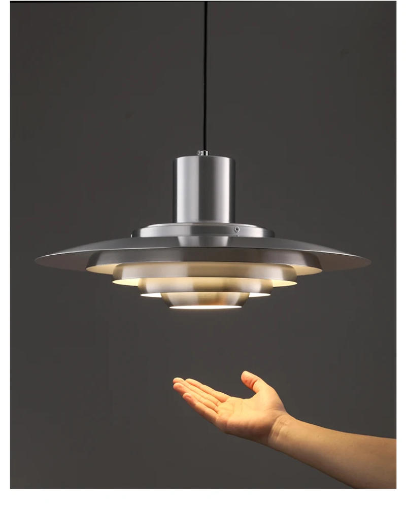 Description Picture 3 of itemDanish Design Pendant Light Metal Umbrella Led Hanging Lamp High Quality Dining Room Luster Kitchen Pendant Drop Light P376 KF1