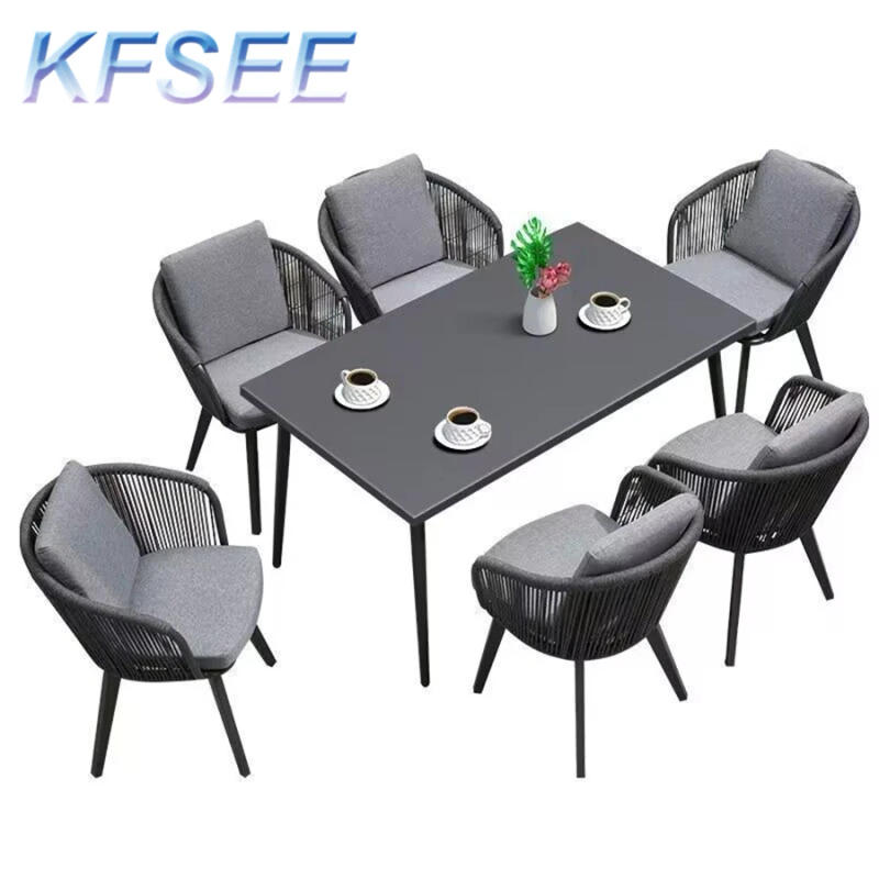 Description Picture 2 of item1 table 6 chair Kfsee Garden Beautiful Dining Set