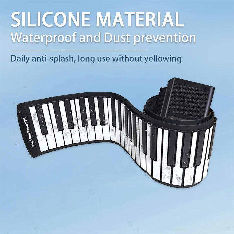 Description Picture 3 of itemPortable Hand-rolled Piano with Trumpet 88 Keys Foldable Piano Beginner-Friendly Music Teaching Birthday Gift