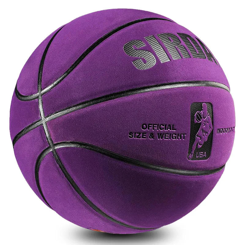 Description Picture 2 of itemSoft Microfiber Basketball Size 7 Wear-Resistant Anti-Slip Waterproof Outdoor & Indoor Professional Basketball Ball Purple