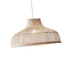 Bohemian Pendant Lamp Shade Chandelier Cover Rattan Woven Lampshade for Hotel Teahouse