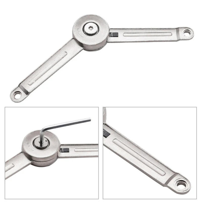 Description Picture 6 of itemHydraulic Randomly Stop Hinges Kitchen Cabinet Door Adjustable Polish Hinge Furniture Lift Up Flap Stay Support Hardware