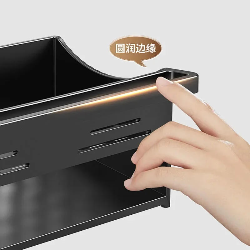 Description Picture 6 of itemKitchen Sink Rack with Self-draining Tray Sponge Rag Organizer Bathroom Cosmetic Holder Bathroom Shelf Kitchen Accessories Rack