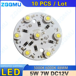 5W 7W 48MM DC 5V Light Source Board PCB LED High Power Lamp Beads 35mli Chip Suitable For Light Bulbs Downlights And Spotlights