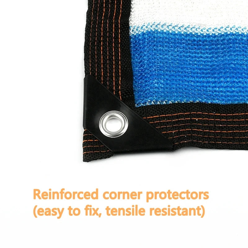 Description Picture 5 of itemDark Green-White and Blue Stripe Garden Shade Fabric Sunshade Sun Canopy Car Greenhouse Swimming Pool Cover Shed 90% Shading