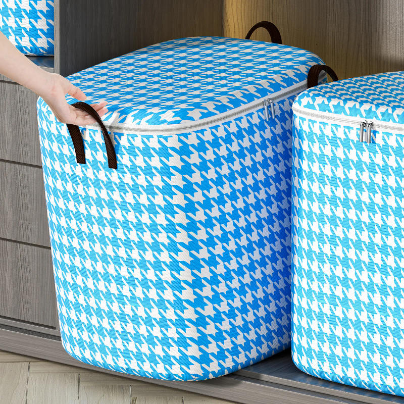 Description Picture 5 of item1pc Large Capacity Clothes Storage Bag,Four colors,Foldable Dustproof Bag,Handle Folding,Clothes,Blankets,Toys Storage