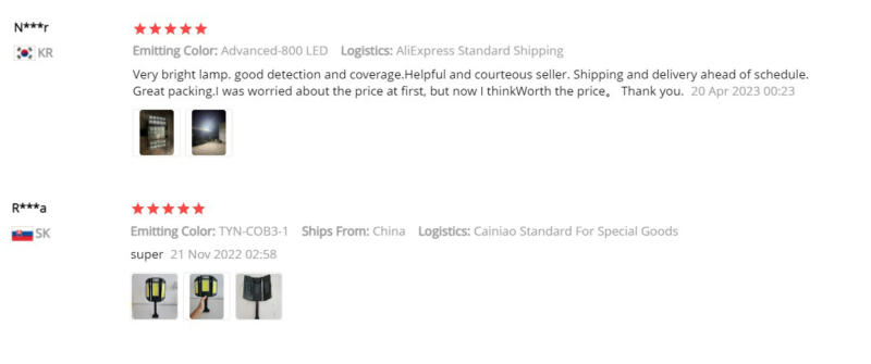 Description Picture 2 of itemOutdoor Powerful Solar LED Lights for Lighting Garden with House Yard Wall Light Motion Sensor Waterproof Sunlight Street Lamp