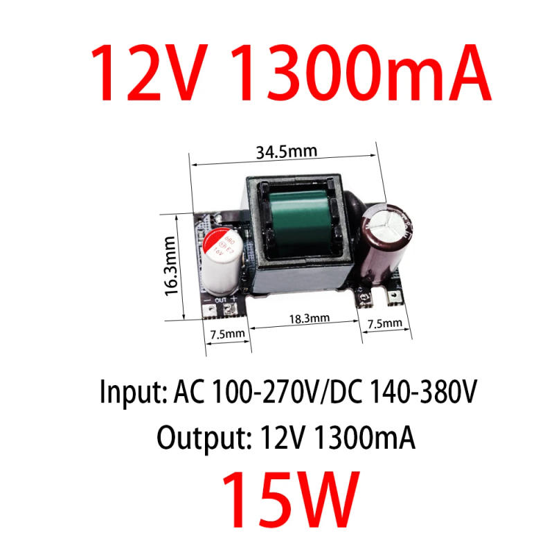 Description Picture 6 of itemAC-DC 5V 2000mA 12V 1000mA 24V 500mA 10W 25W Precision Buck Converter AC 220V to 5V DC step down Transformer power supply module