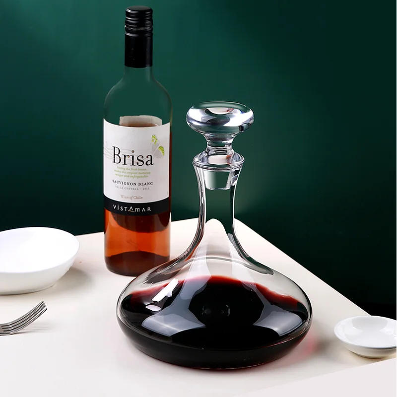 Description Picture 5 of itemCrystal Glass Pitcher Wine Decanter Wine Dispenser Flagon Glass Wine Bottle Hip Flasks Barware Wine Pot Bar Accessories Gift