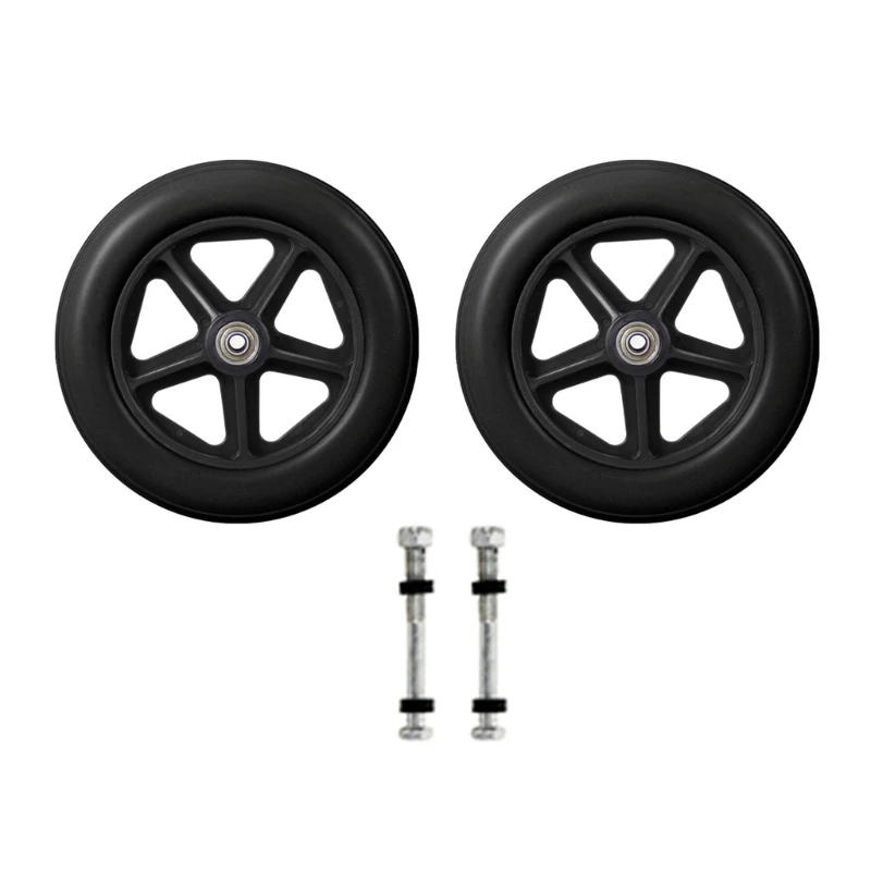 Description Picture 6 of item2Pcs Front Caster Solid Tire Wheel for Electric & Manual Wheelchairs DropShipping