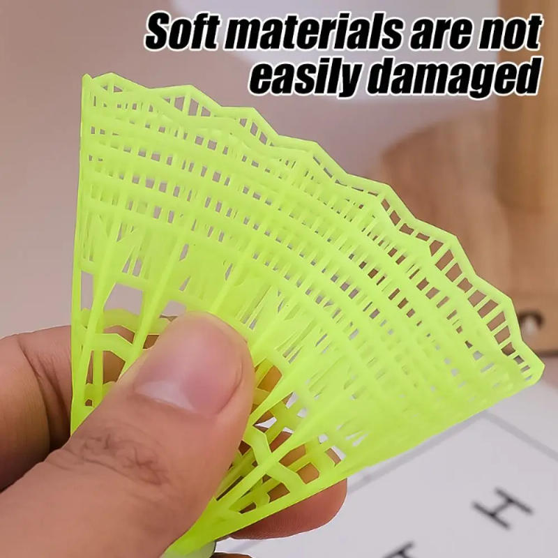 Description Picture 4 of item3 Sets Elastic Badminton Trainer Set Glowing Badminton Balls Single Player Rebound Practice Swing Badminton Racquet for Beginner