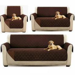 Sofa Cover Quilted Anti-wear Couch Cover for Dog Pet Kids Recliner Armchair Furniture Slipcovers 1/2/3 Seater Protect