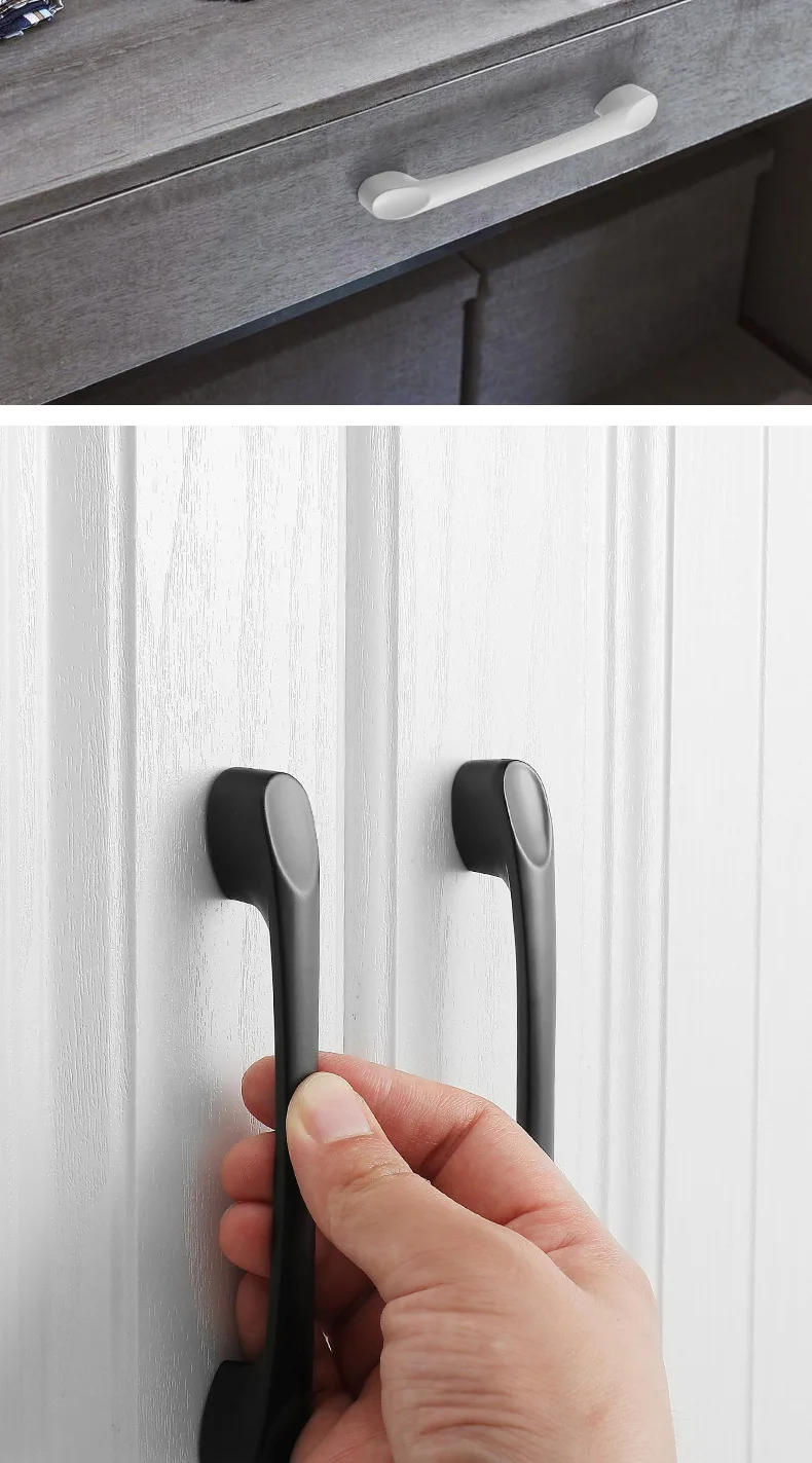 Description Picture 5 of itemAluminum Alloy Handles Modern And Minimalist European Style Drawers Wardrobes Shoes Cabinets Door Handles Furniture Hardware