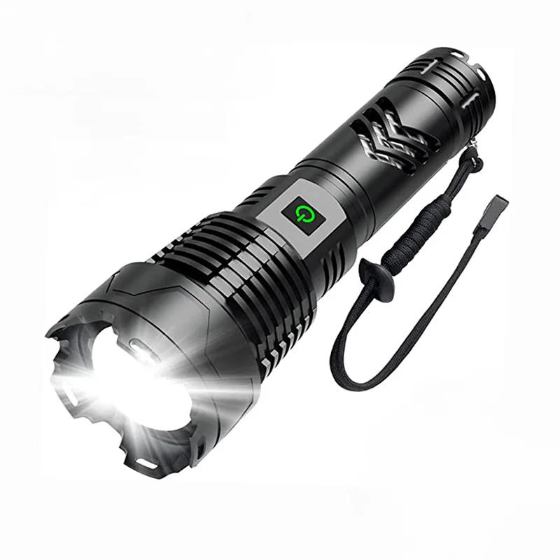 Description Picture 2 of itemNew XHP360 super large light bead portable high-power LED searchlight multi-function working light outdoor camping fishing light