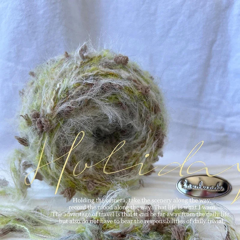 Description Picture 6 of item80g/Roll Mixed Color Knitted Yarn For Handmade Crochet Woven Winter Sweater Bag Hat Scarf Shawl Threads DIY Sewing Supplies