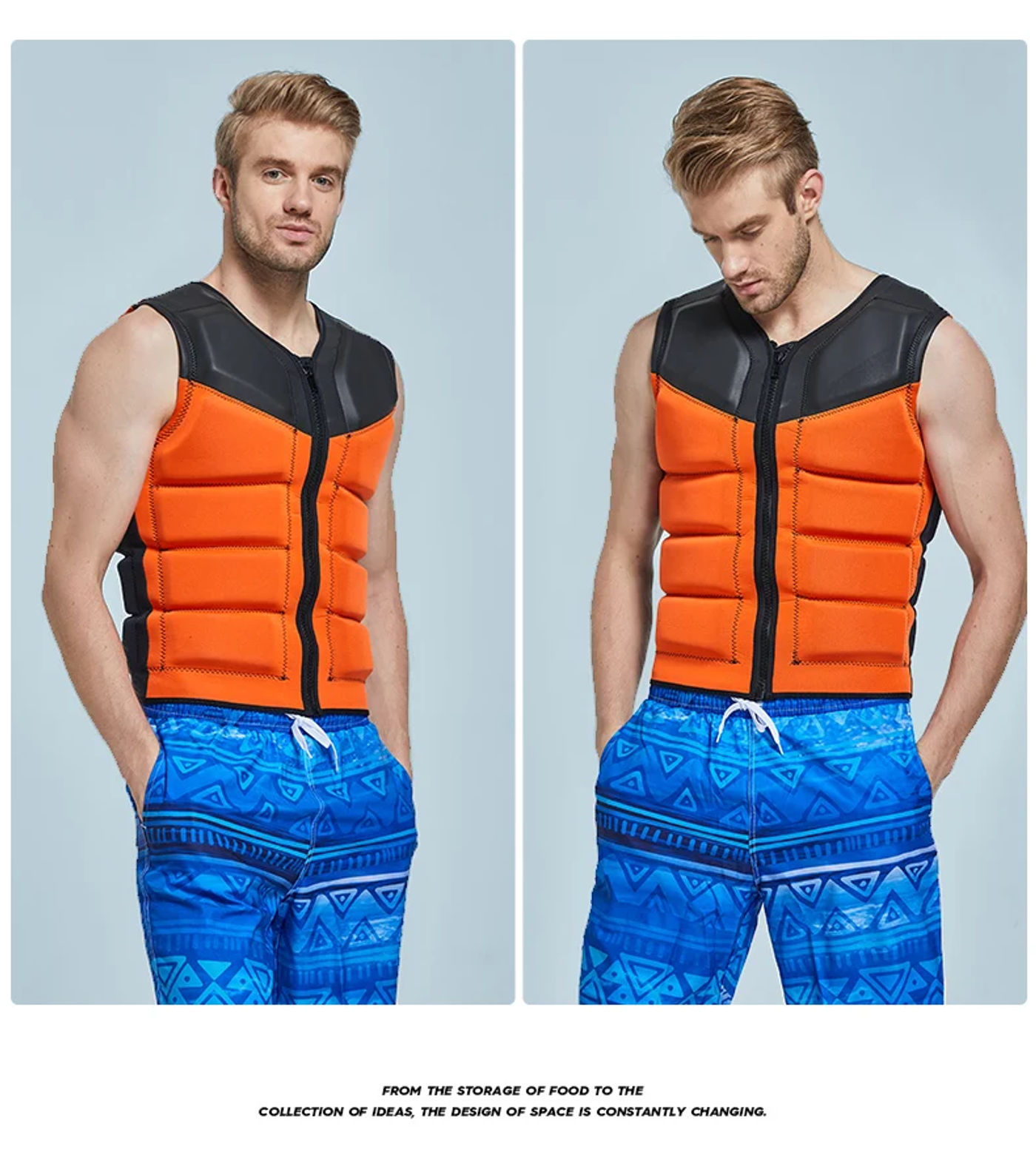 Description Picture 6 of itemAdults Life Jacket Neoprene Safety Life Vest for Water Ski Wakeboard Swimming Fishing Vest Safety Life Jacket For Boating Kayak
