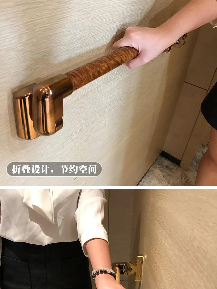 Description Picture 5 of itemToilet Folding Armrest Toilet Bathroom Elderly Safety Barrier-Free Stainless Steel Power Armrest Railing