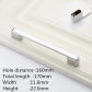 chrome  160mm