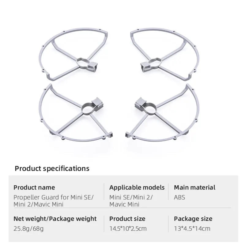 Description Picture 3 of itemPropeller Protector Guard for DJI Mini 4K/Mavic Mini SE 1 2 Quick Release Propeller Guard Props Blade Wing Fans Accessories