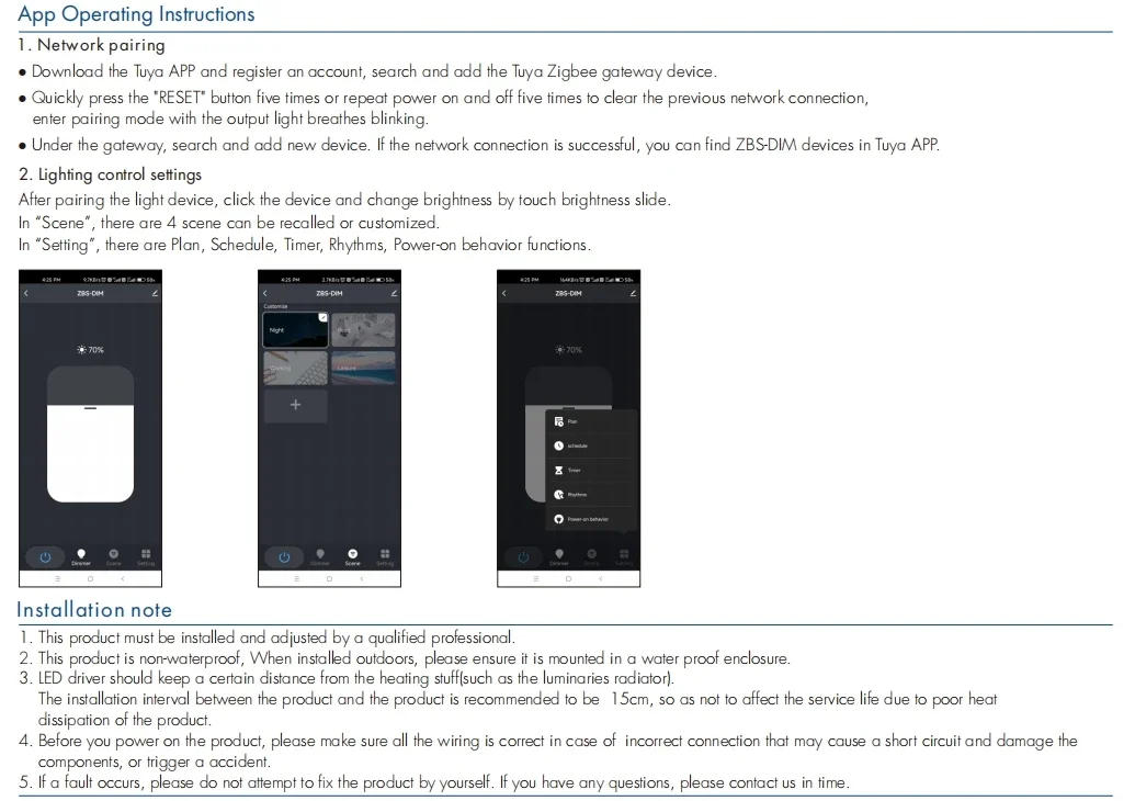 Description Picture 5 of item10-42VDC 12W Zigbee 3.0 Constant Current LED Driver 100-700mA/ 2x(150~450)mA for Downlight Spotlight And Decorative Applications