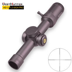 WestHunter HD-S 1.2-6X24 IR Pro SFP Hunting Scope Compact Tactical Riflescopes Red&Green Illuminated Wide View Optical Sights