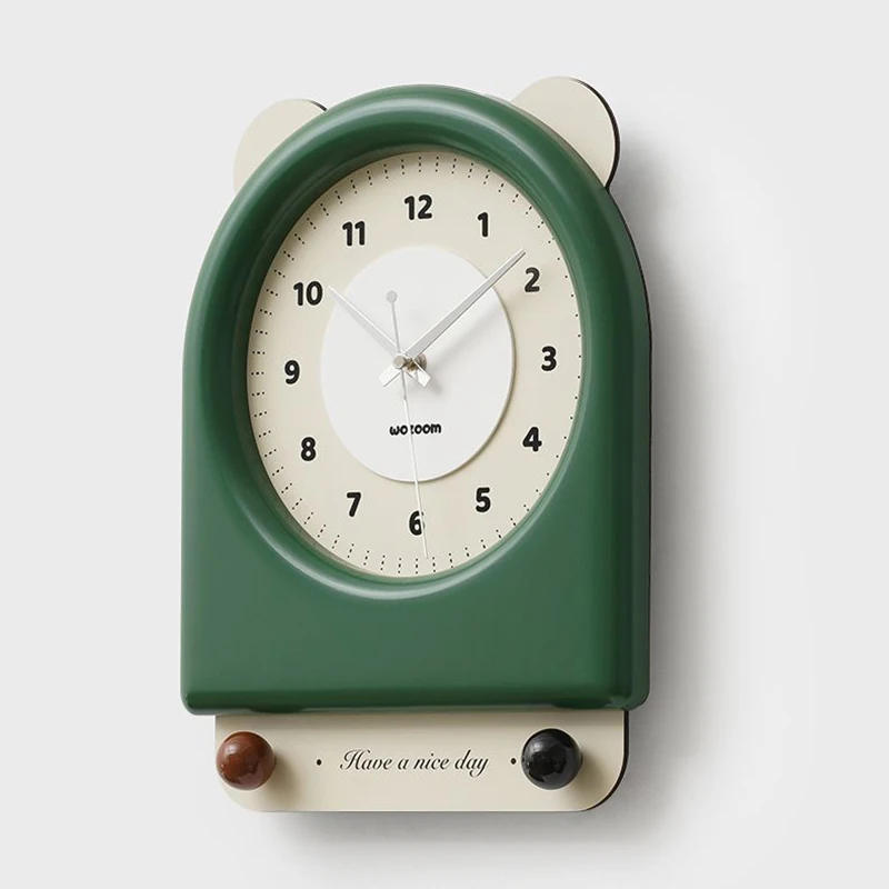 Description Picture 5 of itemCute Wall Clock Vintage Home Interior Decoration Clocks Nordic Living Room Accessories Wall Clock Elegant Gift Ornaments Clocks