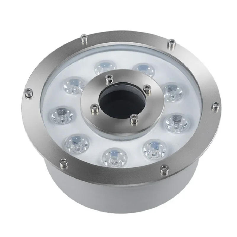 Description Picture 3 of item18W RGB LED Fountain Light IP68Waterproof 12V 6W 9W 15W Floor Waterproof Lamp Hot Spring Light 12W Underwater Light Spill Lamp