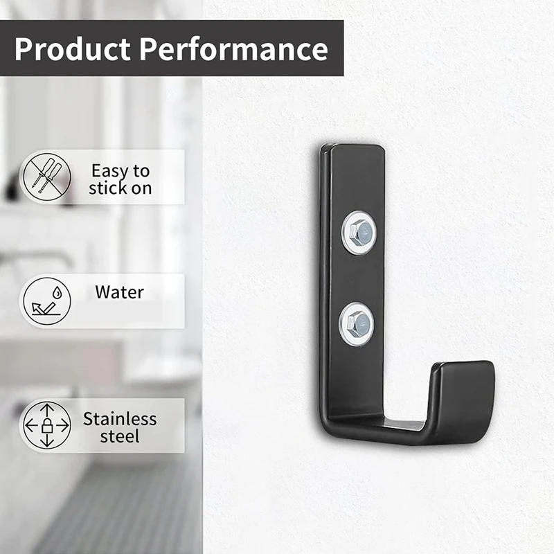 Description Picture 6 of itemHeavy Duty Garage Hooks For Storage, 6Pcs Heavy Duty Wall Hooks For Hanging, J Hooks, Tools Storage Hooks, Utility Hooks