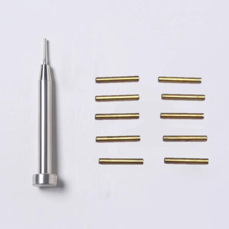 Description Picture 5 of itemCopper Hinge Pins & Stainless Steel Disassemble Punch For Zippo Kerosene Oil Lighter Shell Case Link Pin Replace Repair Tool Set