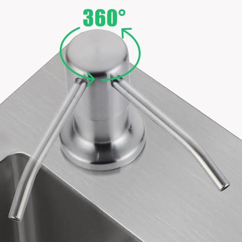 Description Picture 6 of itemStainless Steel Kitchen Sink Soap Dispenser Extension Tube Dish Soap Press Pump Head Extender Multifunctional Sink Supplies