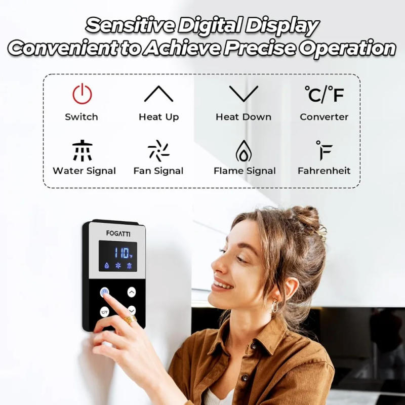 Description Picture 5 of itemPropane Gas Tankless Water Heater - Outdoor Installation 8.1 GPM, Gray Instant Hot Water Heater