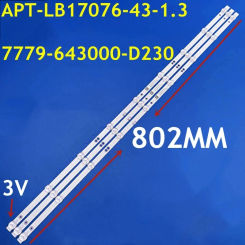 15pcs LED strip 7779-643000-D220 D-AK352A17DC-9492KF APT-LB17076-43-1.3 for Sky Worth 43F5 43X6 43G2A 43K5C 43E382W 43E381S